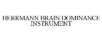 HERRMANN BRAIN DOMINANCE INSTRUMENT