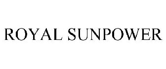 ROYAL SUNPOWER
