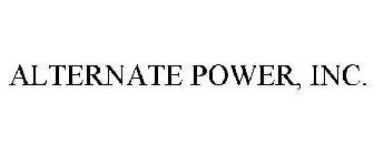ALTERNATE POWER, INC.