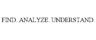 FIND. ANALYZE. UNDERSTAND.