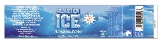 GLACIER ICE ALASKAN WATER CRISP & CLEAN