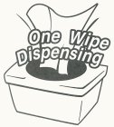 ONE WIPE DISPENSING