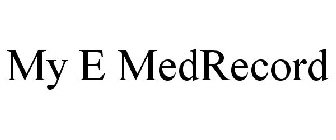 MY E MEDRECORD
