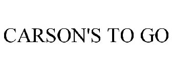 CARSON'S TO GO