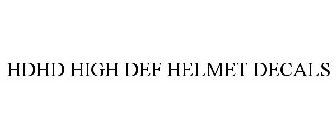 HDHD HIGH DEF HELMET DECALS