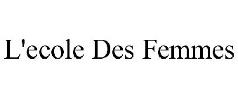 L'ECOLE DES FEMMES