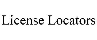 LICENSE LOCATORS
