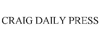 CRAIG DAILY PRESS