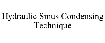 HYDRAULIC SINUS CONDENSING TECHNIQUE