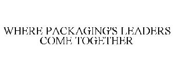 WHERE PACKAGING'S LEADERS COME TOGETHER