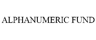 ALPHANUMERIC FUND