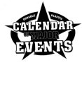 CALENDAR OF MAJOR EVENTS DURABLE PLASTIC