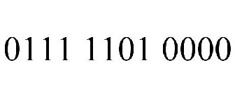 0111 1101 0000