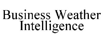 BUSINESS WEATHER INTELLIGENCE