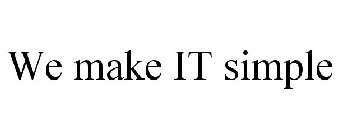 WE MAKE IT SIMPLE