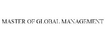 MASTER OF GLOBAL MANAGEMENT