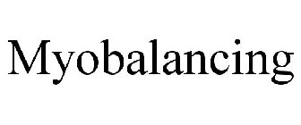 MYOBALANCING
