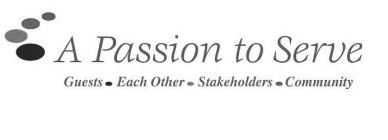 A PASSION TO SERVE GUESTS EACH OTHER STAKEHOLDERS COMMUNITY