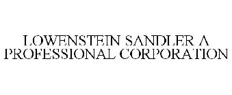 LOWENSTEIN SANDLER A PROFESSIONAL CORPORATION