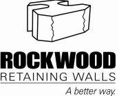 ROCKWOOD RETAINING WALLS A BETTER WAY.