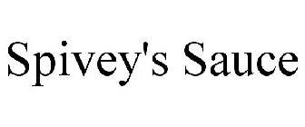 SPIVEY'S SAUCE