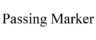 PASSING MARKER
