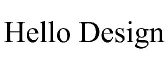 HELLO DESIGN