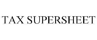 TAX SUPERSHEET