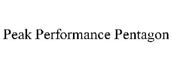 PEAK PERFORMANCE PENTAGON