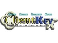 TRACKING RETENTION RELATIONSHIP GROWTH CLIENT KEY UNLOCKING THE DOOR TO SUCCESS