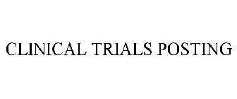 CLINICAL TRIALS POSTING