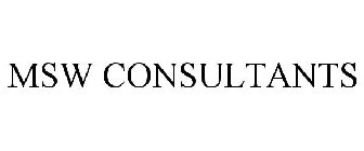 MSW CONSULTANTS