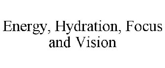 ENERGY, HYDRATION, FOCUS AND VISION