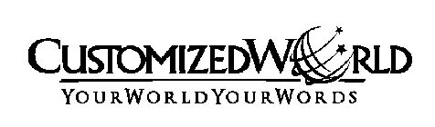 CUSTOMIZEDWORLD YOURWORLDYOURWORDS