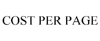 COST PER PAGE