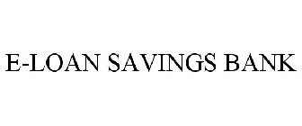 E-LOAN SAVINGS BANK