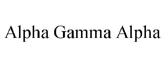 ALPHA GAMMA ALPHA