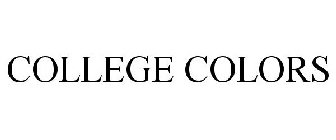 COLLEGE COLORS