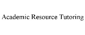 ACADEMIC RESOURCE TUTORING