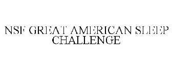 NSF GREAT AMERICAN SLEEP CHALLENGE