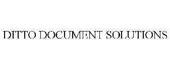 DITTO DOCUMENT SOLUTIONS