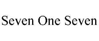 SEVEN ONE SEVEN