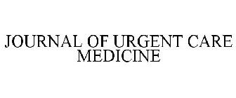 JOURNAL OF URGENT CARE MEDICINE