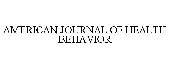 AMERICAN JOURNAL OF HEALTH BEHAVIOR