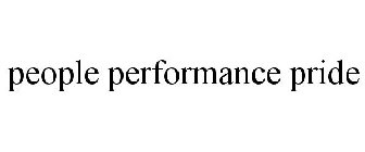 PEOPLE PERFORMANCE PRIDE