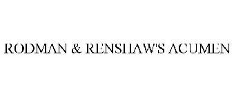 RODMAN & RENSHAW'S ACUMEN