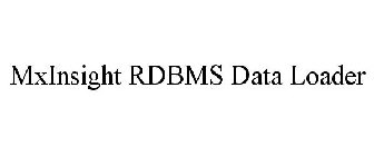 MXINSIGHT RDBMS DATA LOADER