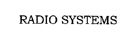 RADIO SYSTEMS