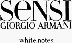 SENSI GIORGIO ARMANI WHITE NOTES