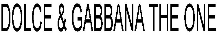 DOLCE & GABBANA THE ONE